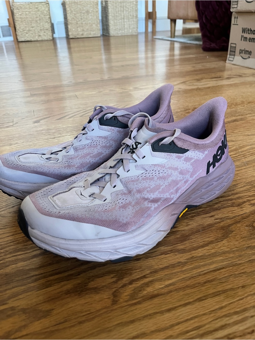 Hoka Women’s Speedgoat 9.5 purple running shoes